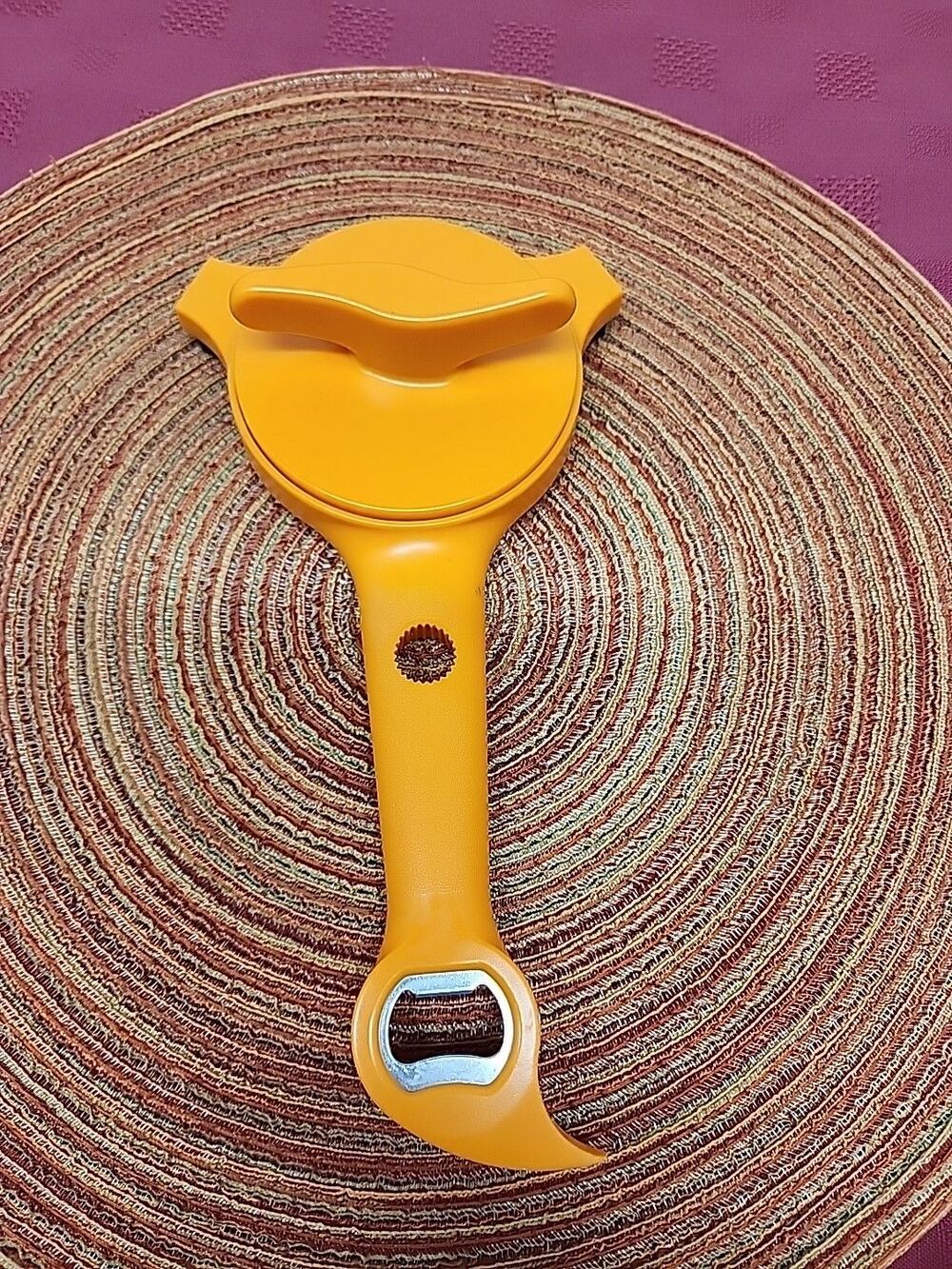 Kuhn Rikon 5 In 1 Jar Opener Multipurpose Kitchen Tool In Tangerine